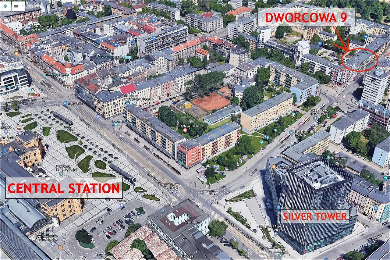 Apartament Terra Studio Dworcowa Wrocław 0*,